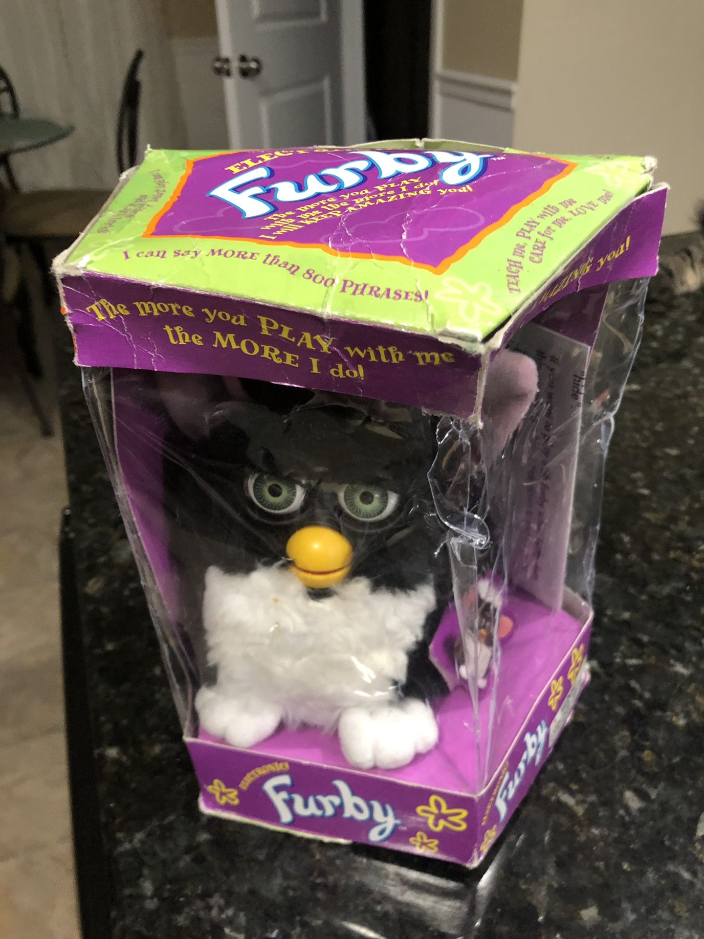 1998 Furby Black and White Electronic Toy collectible