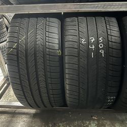 PAIR OF TIRE 275 40 19 Michelin 85% LIFE