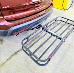 Cargo carrier ramps TOWBAR lock automobile trailer