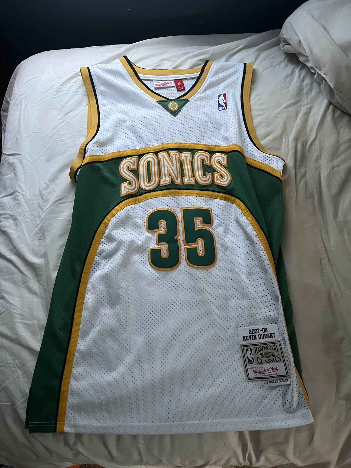 🔥 Authentic Mitchell & Ness Kevin Durant Sonics Jersey – M 🔥