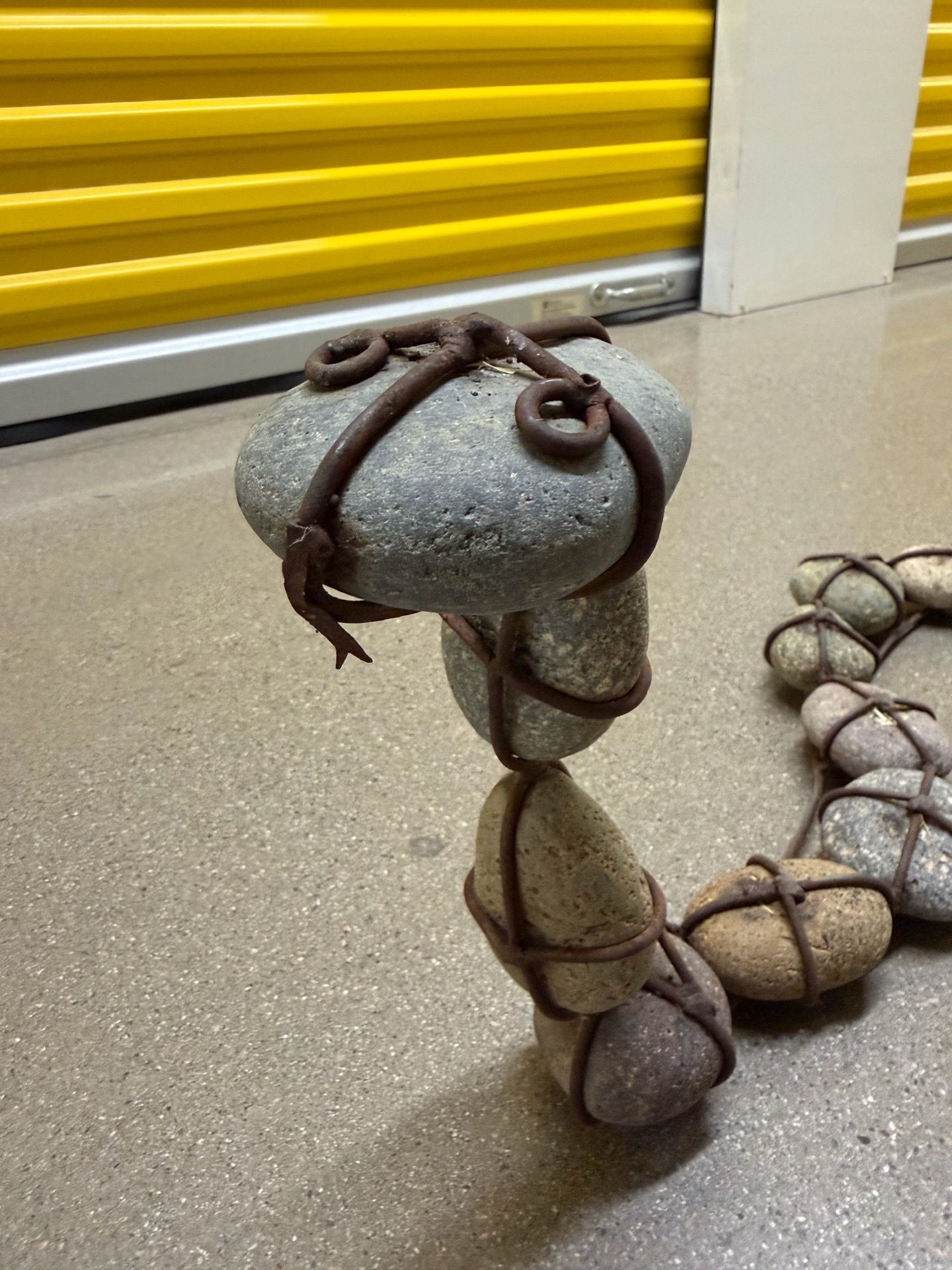 Rock snake decor