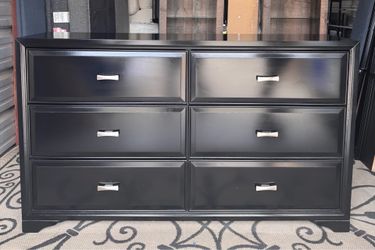 Black Dresser and Nightstand