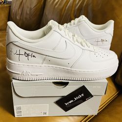 New* Travis Scott X Nike Air Force 1 Low "Cactus Jack Utopia Edition" Triple White MENS Size 10 US - OG All DS