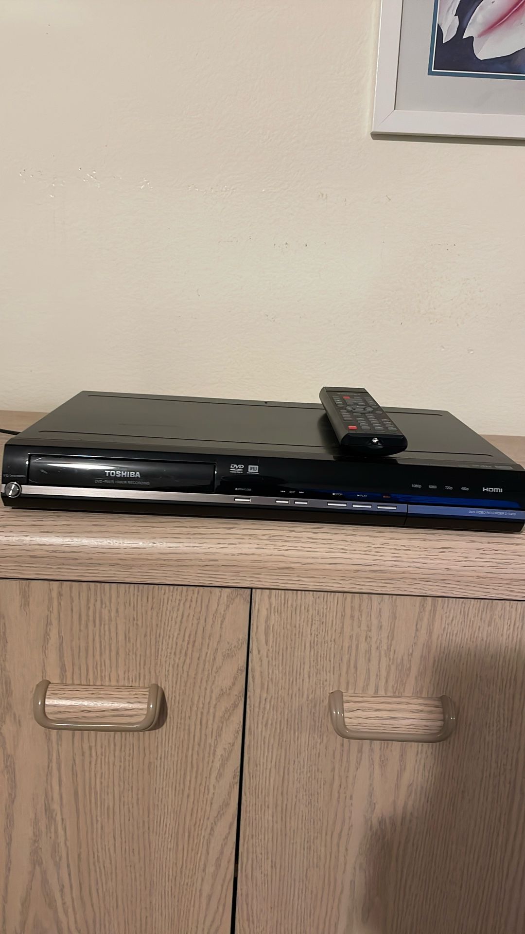 Toshiba dvd video recorder D-r410