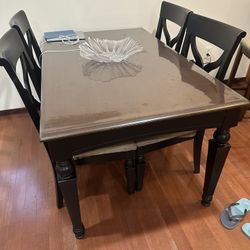 Wooden Dining Table Set (7pcs)