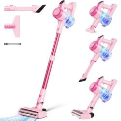 Dezkly Cordless Vacuum Cleaner, 300W 23KPa Lightweight Stick Vacuum with 48mins Runtime Battery, 3 Suction, LED Display, Powerful Vacuum Cleaner with
