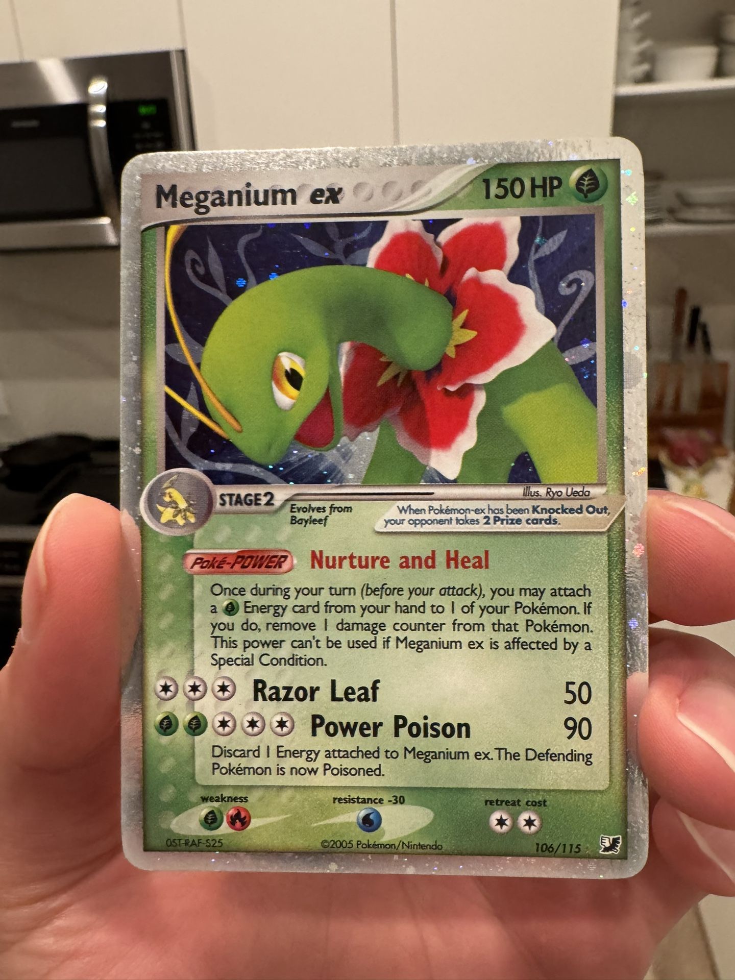 🌿 Meganium ex – Unseen Forces – 106/115 – NM- Vintage Pokemon Card