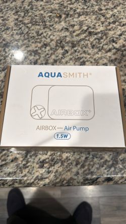Aqua smith airbox air pump 1.5 watts for 20-49 gallon fish tank