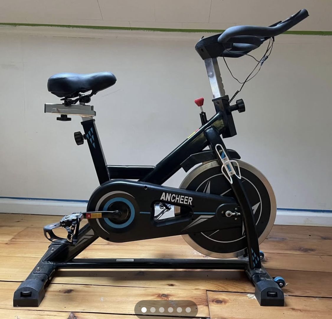 Exercise equipment: ANCHEER Stationary cycling Bike