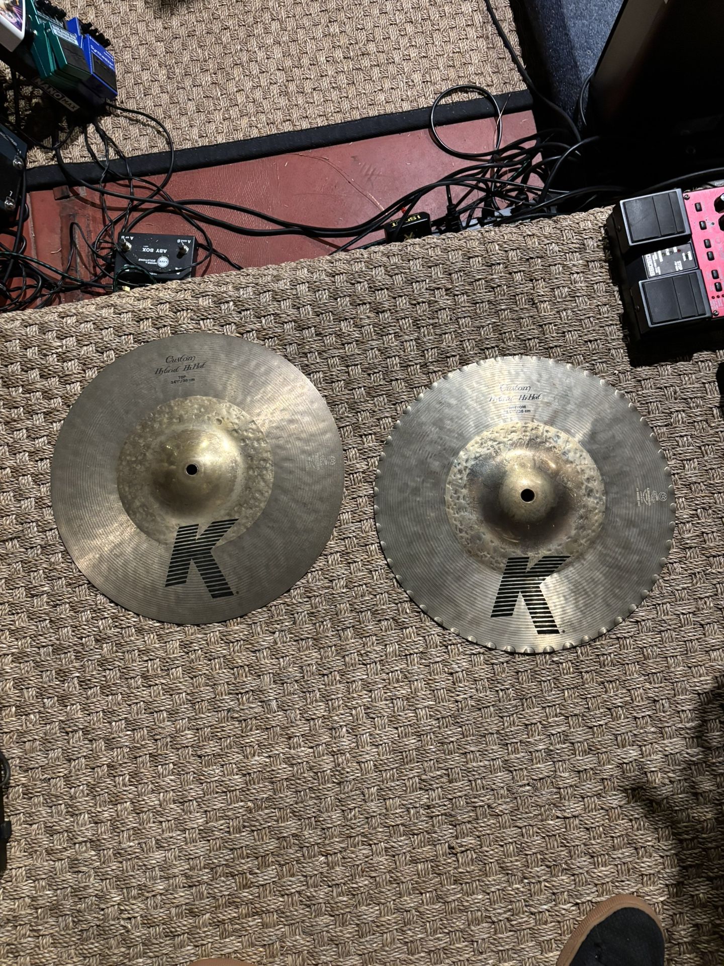 Zildjian K 14 Hybrid Hi Hats Cymbals