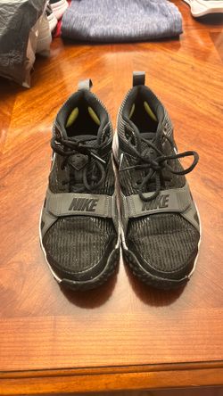 Nike Air Zoom Diamond Elite Turf Shoes Black and Iron Grey