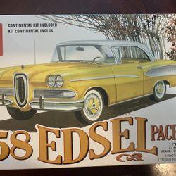 58 Edsel 1/25 Scale Model Kit.