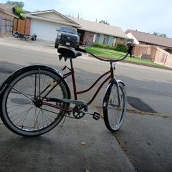 Vintage  24" Step Through  Girls Beach Cruiser 