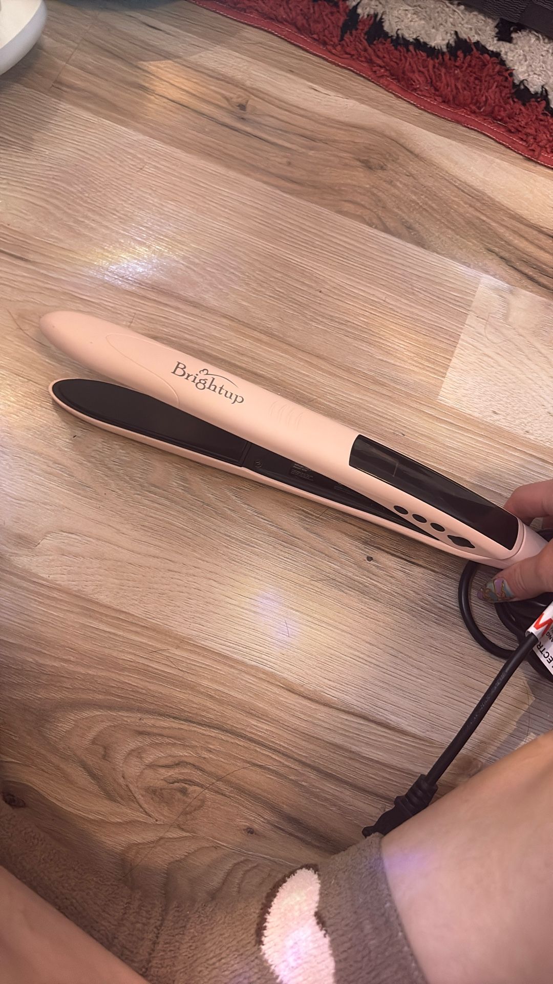 Titanium Hair Straightener with Temp Display Screen