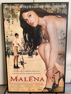 Signed Monica Bellucci Malèna Movie Poster – 40” x 27.5”