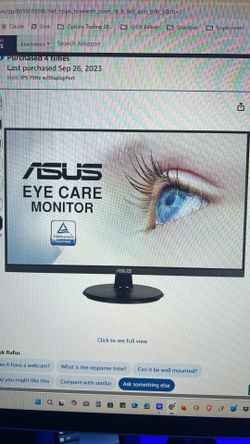 Asus 27” monitor