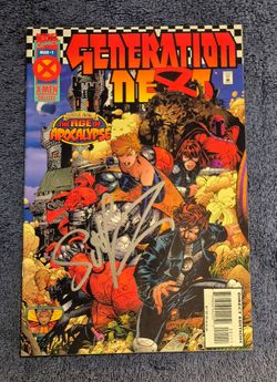 GENERATION NEXT # 1 SIGNED SCOTT LOBDELL 1996 NM MARVEL COMICS AGE OF APOCALYPSE