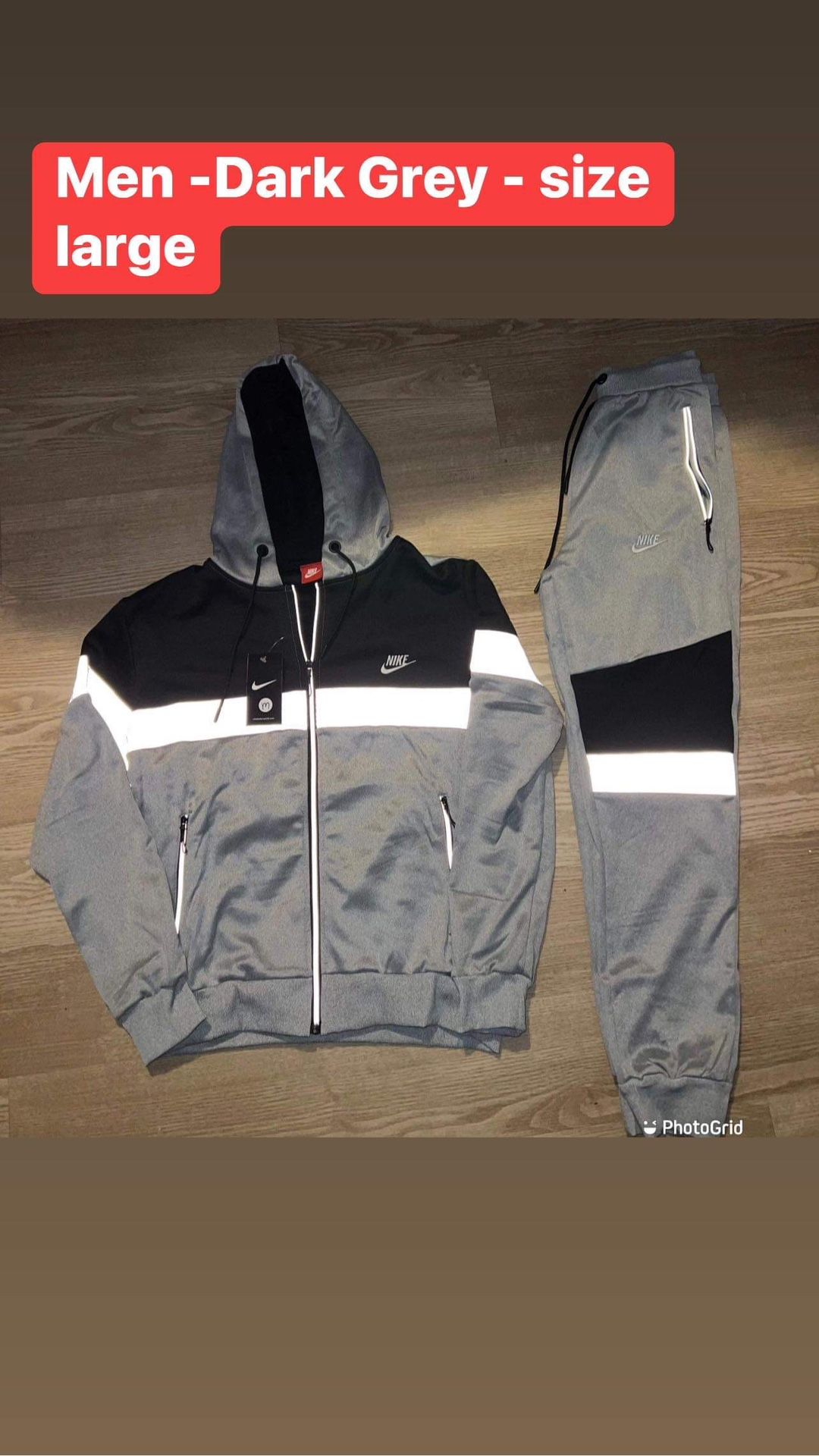 Dark Grey Men Nike Sweatsuit Size Large for Sale in Buffalo, NY - OfferUp