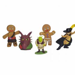 Shrek McDonald's Happy Meal Toys Set Of 5 Pc Puss In Boots - Gingerbread 