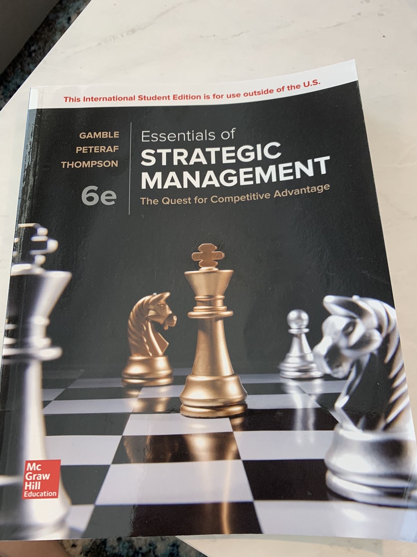 Essentials of Strategic Management 6e By Gamble, Peteraf, Thompson