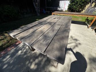 Solid wood table