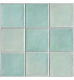 10pcs Tile Peel & Stick Sea Foam Green Matte Square 11.8x11.8 3D 9.7sqft NIB