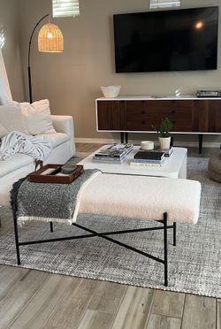 Studio McGee Boucle Bench