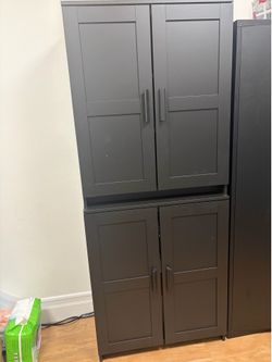 Tall Storage Cabinets – Office or Home Use ( Two separate cabinets)