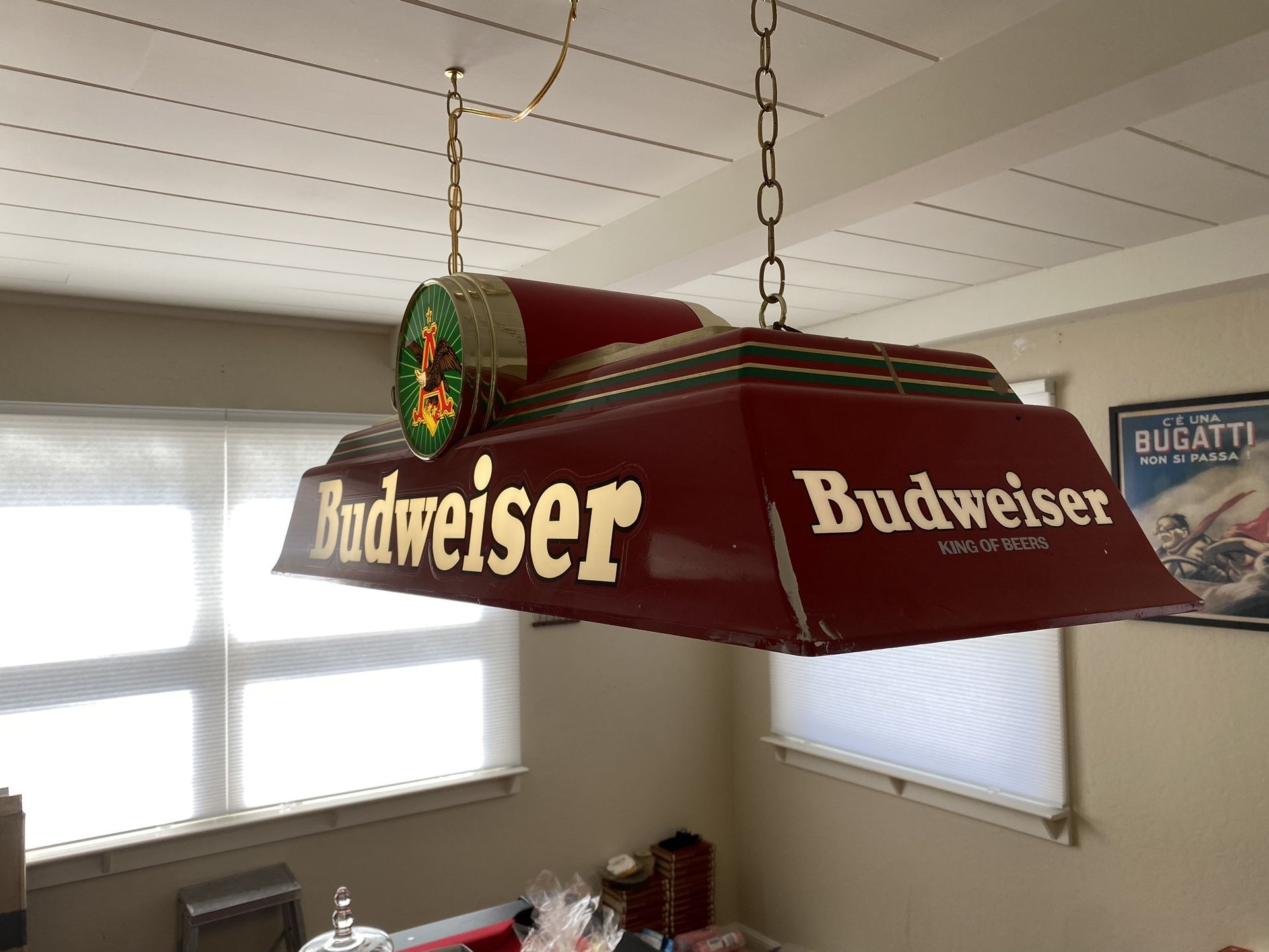 Vintage Budweiser Pool table Light