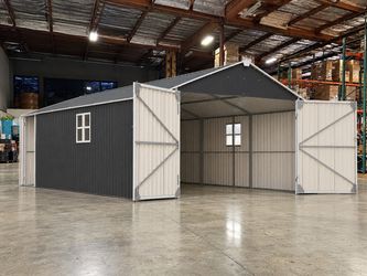 New 12’x20’ Heavy Duty Outdoor Metal Shed Storage Room Carport Boat Storage