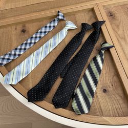 Boys Clip On Ties.  Cute Dress Up Attire