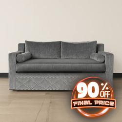 Bespoke Custom 66" Glam Tufted Crystal Nailhead Loveseat