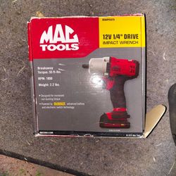MAC ToOLS 12V 1/4" DRIVE Impact Wrench