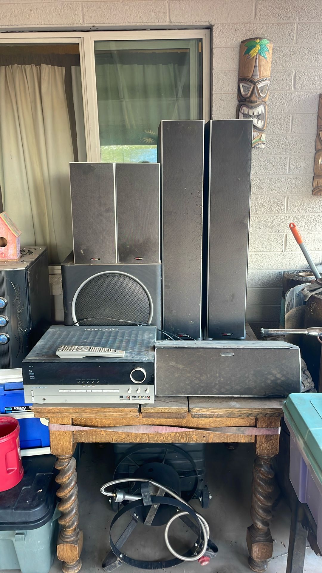 Harmon Karmdon Receiver, Polk Audio Surround Sound