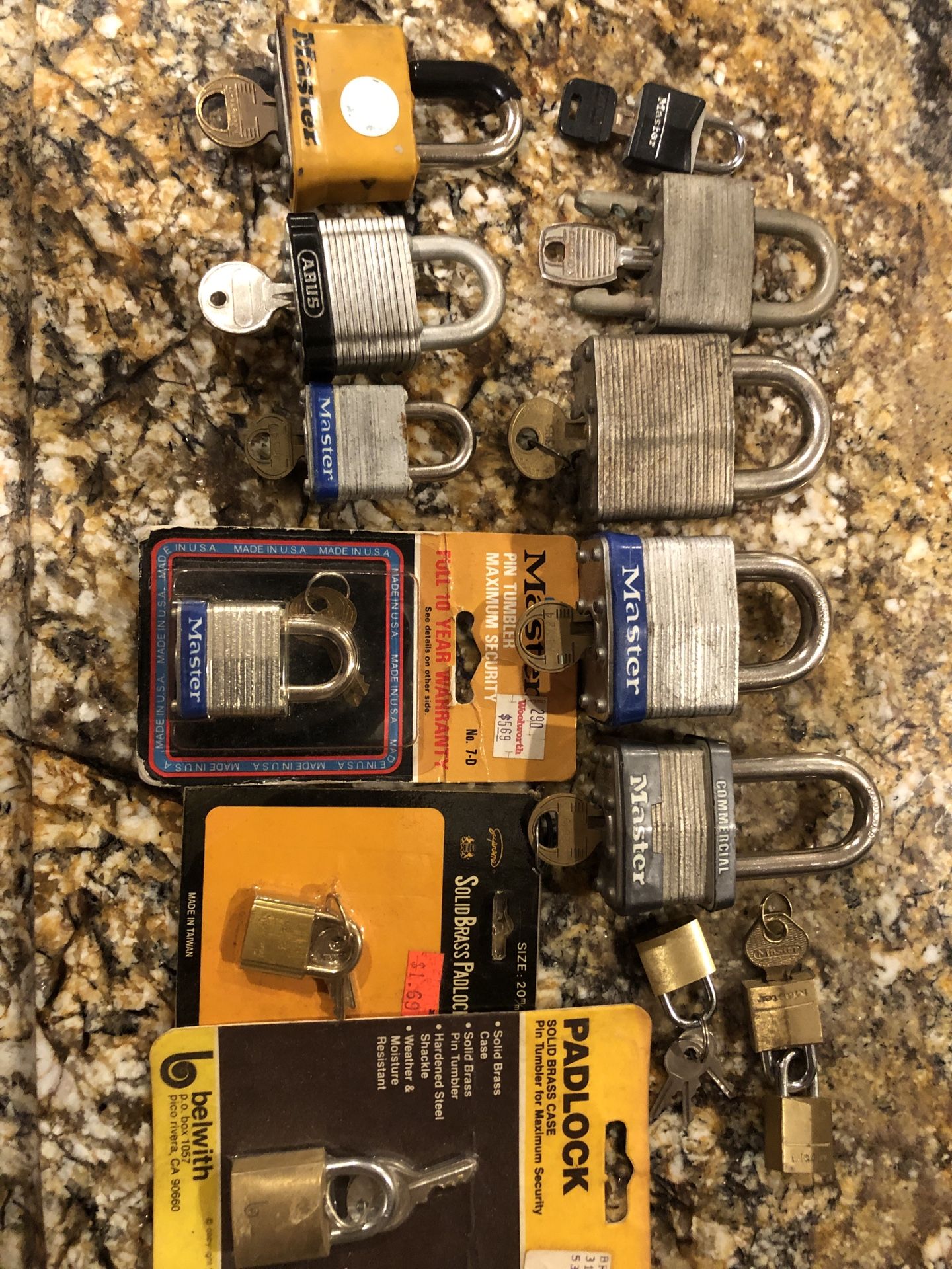 Padlocks -  Pack Of 14