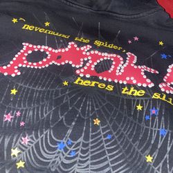 Black Spider Hoodie Size L Fits Like size m