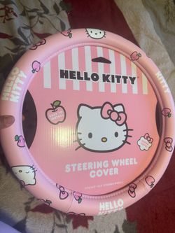 Hello Kitty Steering Wheel Cover pink