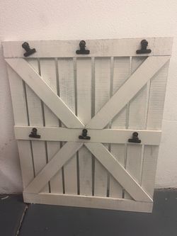 Rustic Barn Door Wood Photo Clip Board