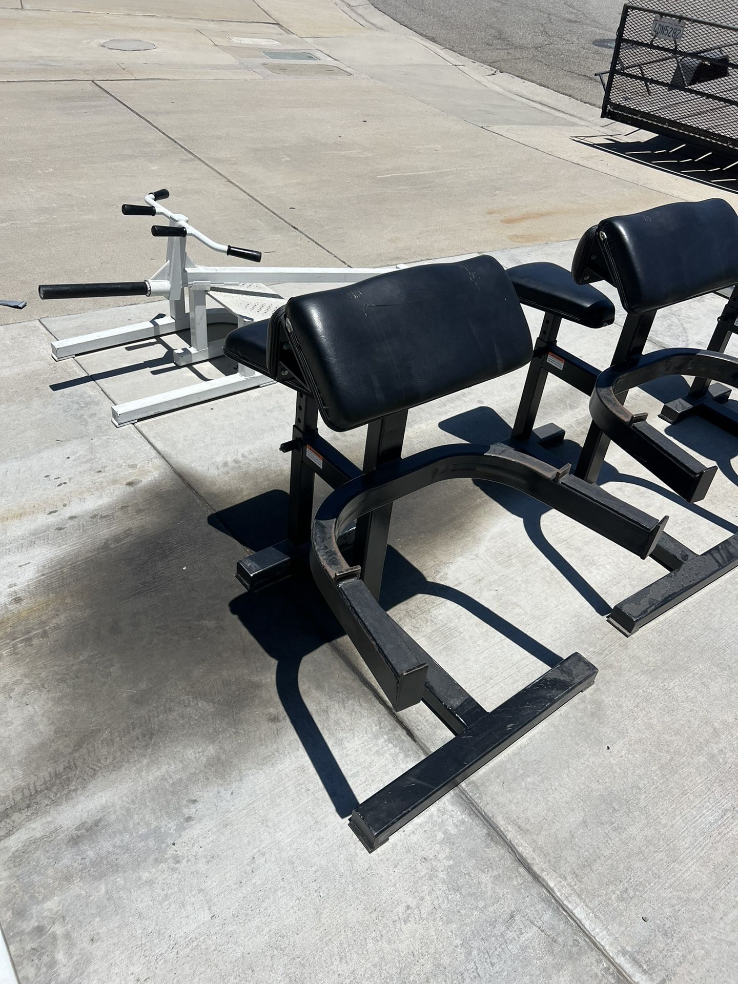 Curl Rack Machine Great condition commercial gym preacher curl rack/machine for Sale in ...