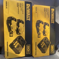 De Walt Battery Pack With Charger 