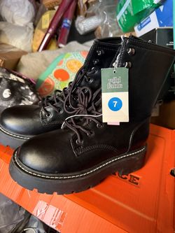 Wild Fable Black Combat Boots Size 7
