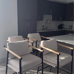 Counter Height Mid Century Bar Stools - 4