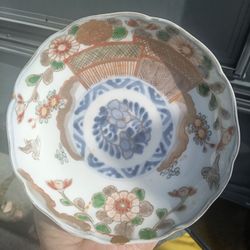 Two Japanese Plates Saucer Size 