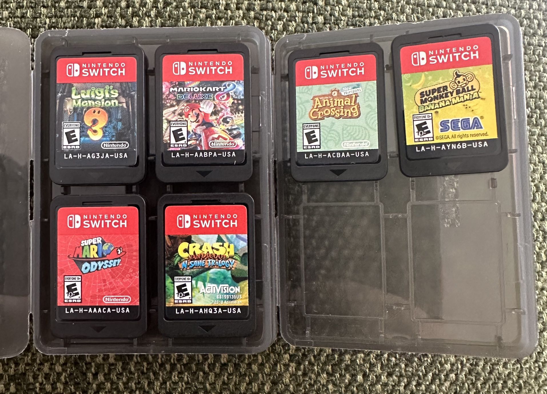 Nintendo Switch Games - Mario, Luigi, Animal Crossing, Crash