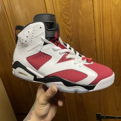 Air Jordan 6 Carmine Size 9.5