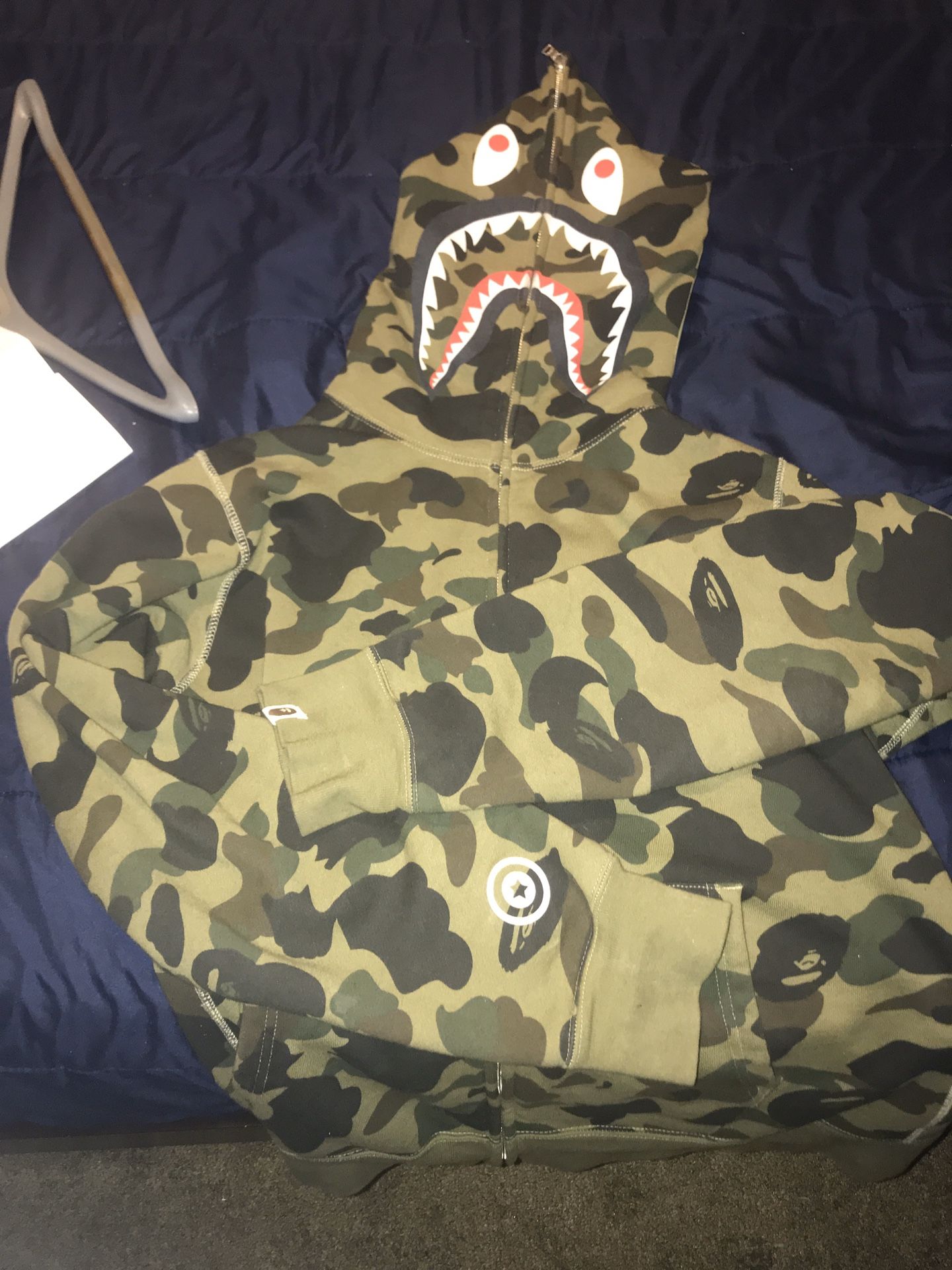 Bape Green 1st Camo full zip up (2020)