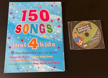7-Disc Kids Music & Learning CD Lot – $10