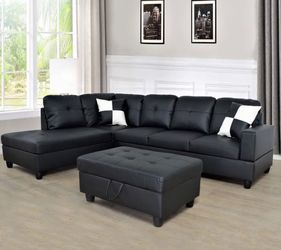 Sectional And Ottoman 
