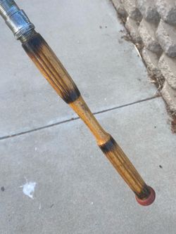 Vintage Fishing Pole 6 Ft wood handle
