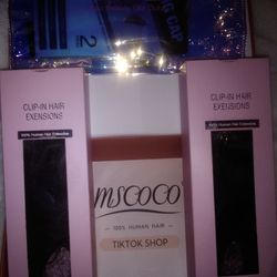 MSCOCO 100% REAL HUMAN HAIR 24" CLIP IN EXTENSIONS 